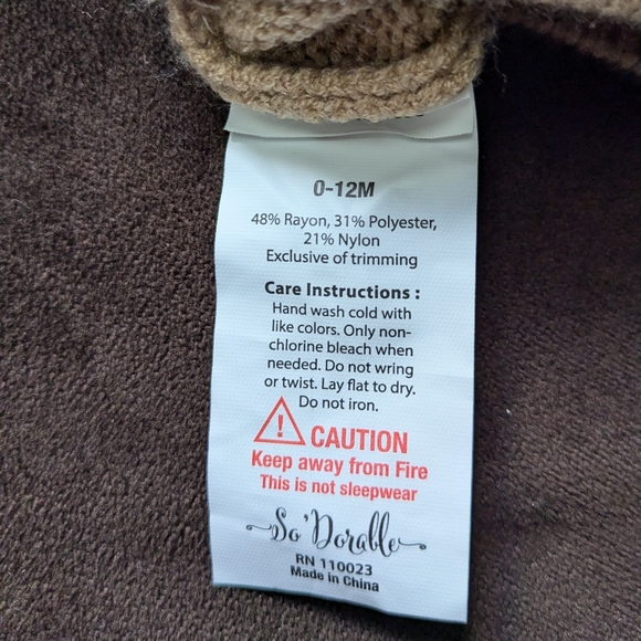 So'Dorable Crocheted Heart Romper - Picture 3 of 3